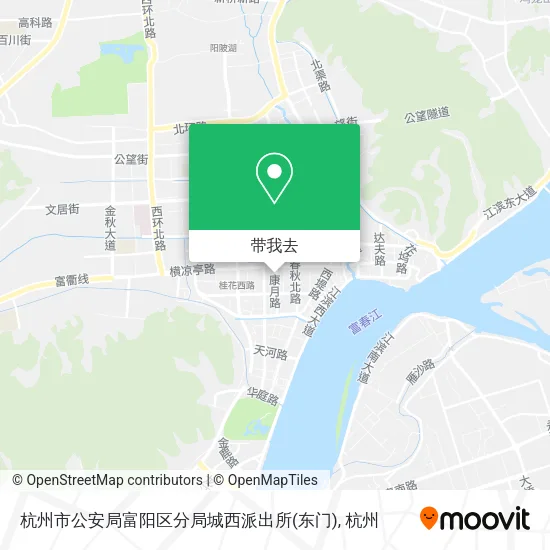 杭州市公安局富阳区分局城西派出所(东门)地图
