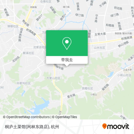 桐庐土菜馆(闲林东路店)地图