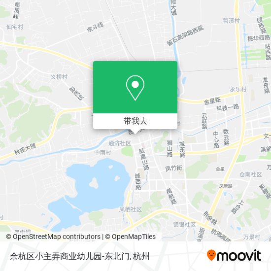 余杭区小主弄商业幼儿园-东北门地图