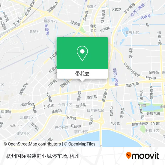 杭州国际服装鞋业城停车场地图