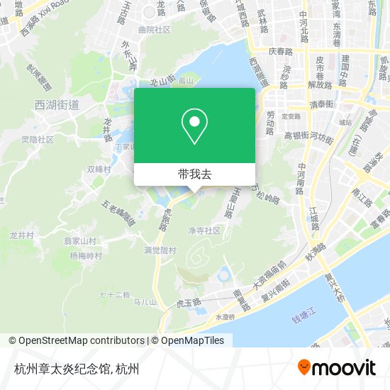 杭州章太炎纪念馆地图