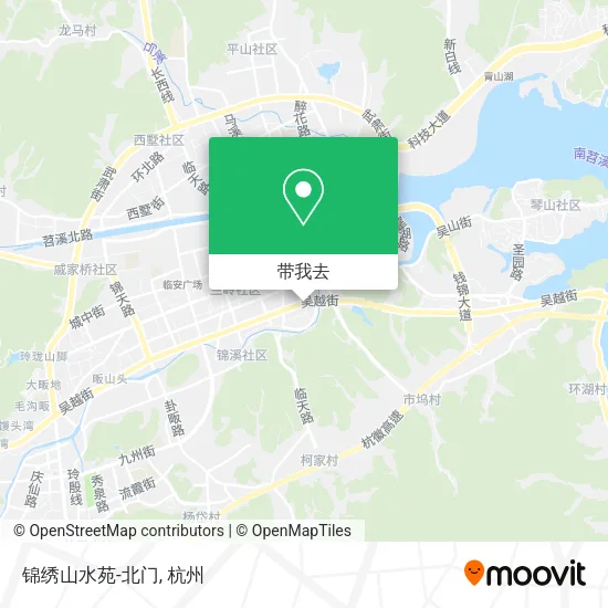 锦绣山水苑-北门地图