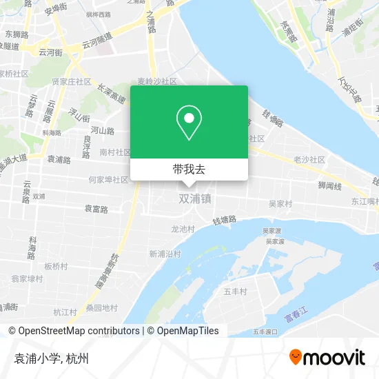 袁浦小学地图
