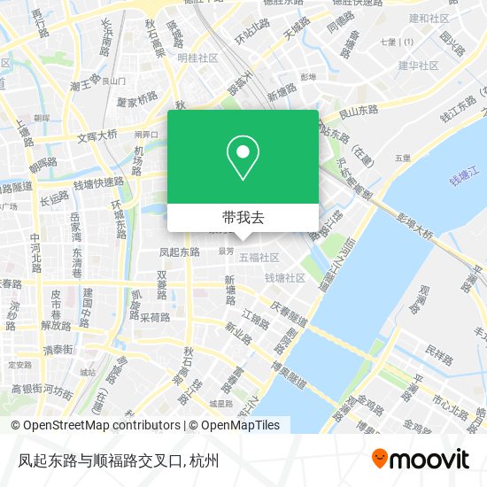 凤起东路与顺福路交叉口地图