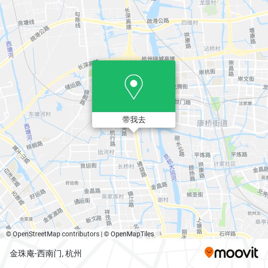 金珠庵-西南门地图