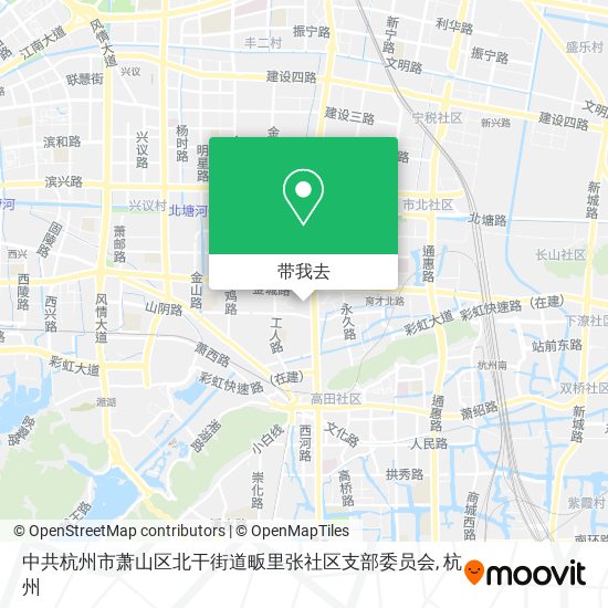 中共杭州市萧山区北干街道畈里张社区支部委员会地图