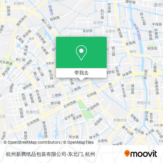 杭州新腾纸品包装有限公司-东北门地图