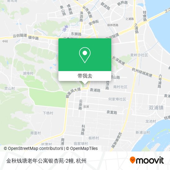 金秋钱塘老年公寓银杏苑-2幢地图