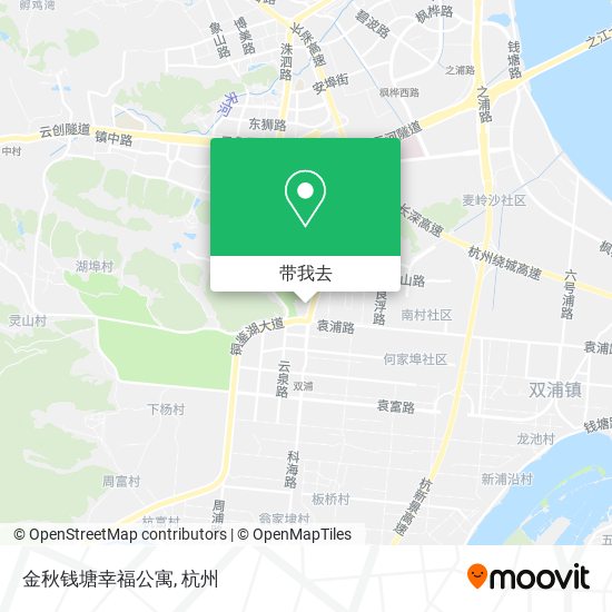 金秋钱塘幸福公寓地图