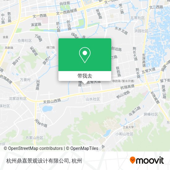 杭州鼎嘉景观设计有限公司地图