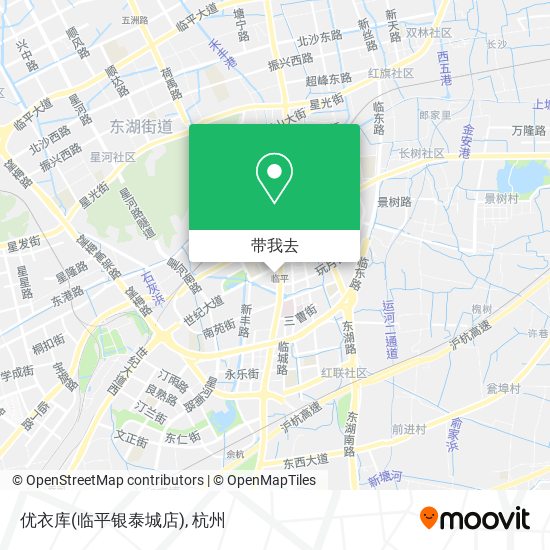 优衣库(临平银泰城店)地图