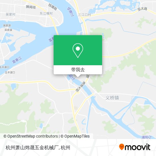 杭州萧山炜晟五金机械厂地图