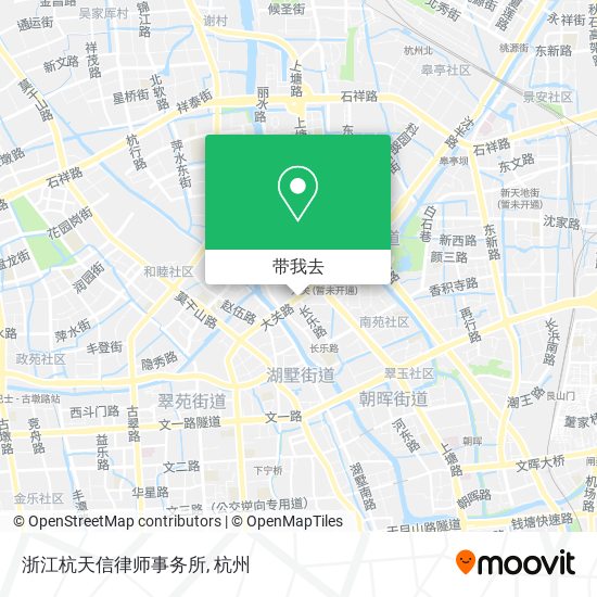 浙江杭天信律师事务所地图
