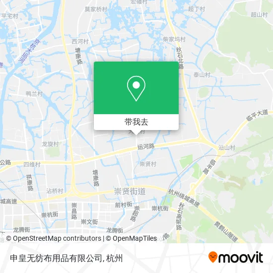 申皇无纺布用品有限公司地图