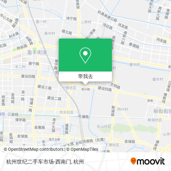 杭州世纪二手车市场-西南门地图
