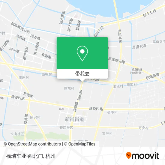 福瑞车业-西北门地图