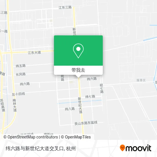 纬六路与新世纪大道交叉口地图