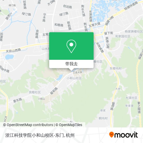 浙江科技学院小和山校区-东门地图