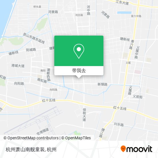 杭州萧山南舰童装地图