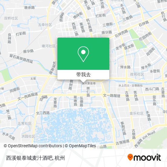 西溪银泰城麦汁酒吧地图