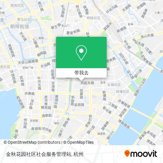 金秋花园社区社会服务管理站地图