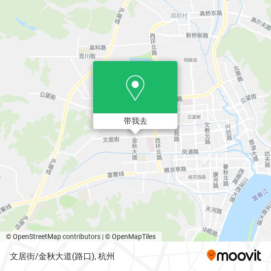文居街/金秋大道(路口)地图