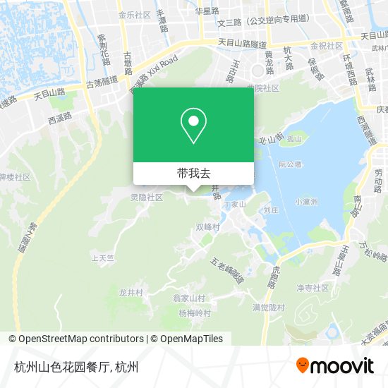 杭州山色花园餐厅地图
