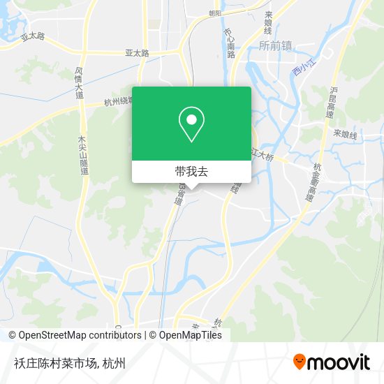 祅庄陈村菜市场地图
