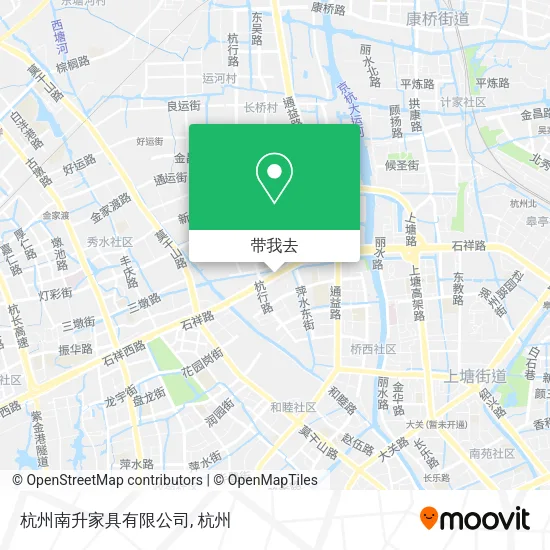 杭州南升家具有限公司地图