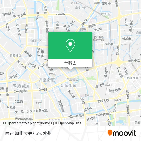 两岸咖啡 大关苑路地图