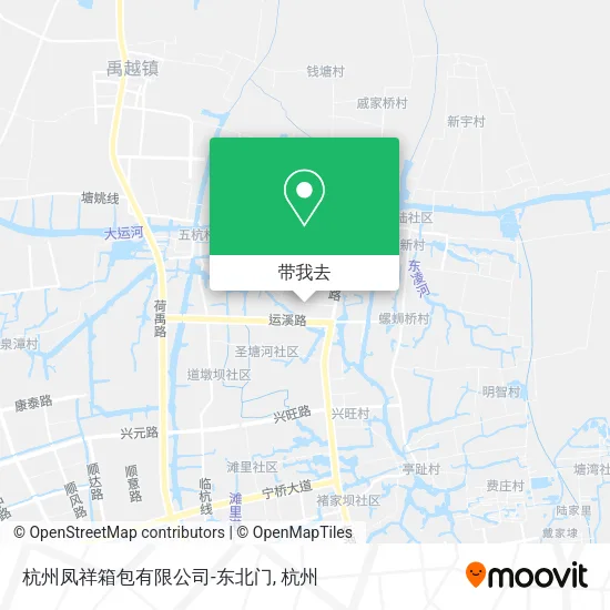 杭州凤祥箱包有限公司-东北门地图