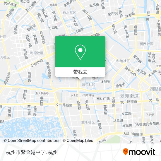杭州市紫金港中学地图
