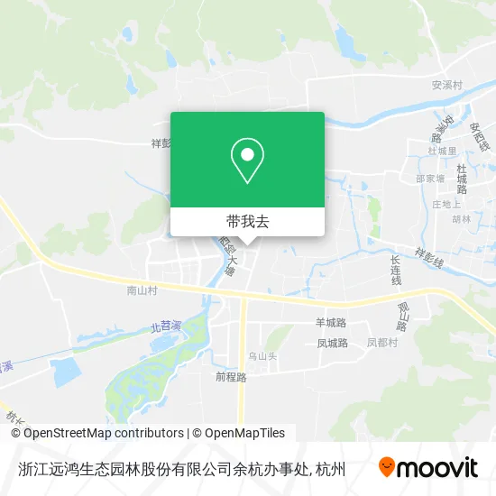 浙江远鸿生态园林股份有限公司余杭办事处地图