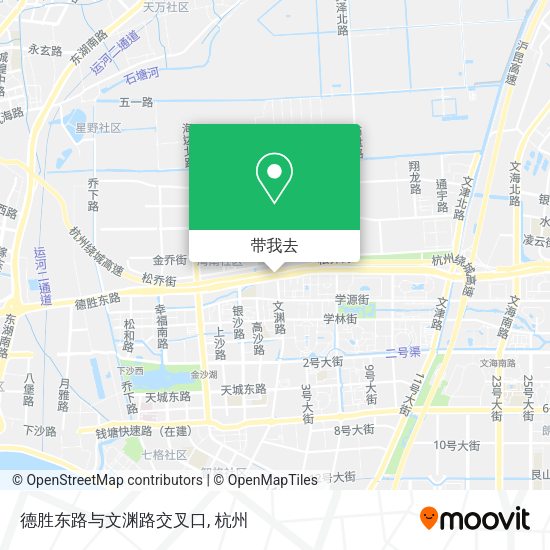 德胜东路与文渊路交叉口地图