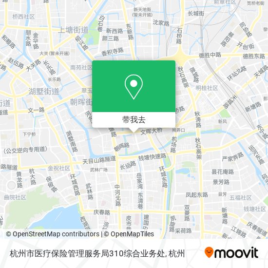 杭州市医疗保险管理服务局310综合业务处地图
