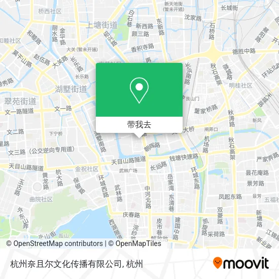 杭州奈且尔文化传播有限公司地图