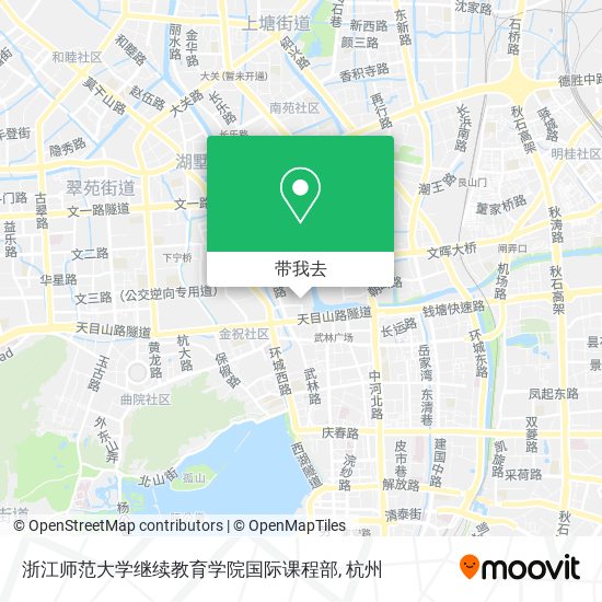 浙江师范大学继续教育学院国际课程部地图