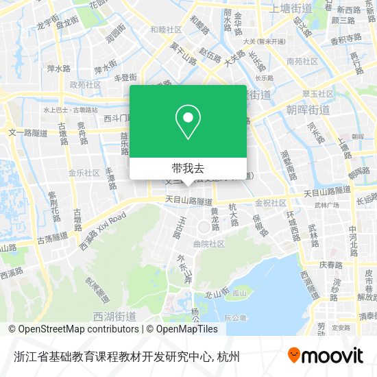 浙江省基础教育课程教材开发研究中心地图