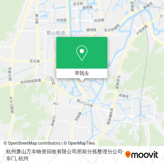杭州萧山万丰物资回收有限公司所前分拣整理分公司-东门地图