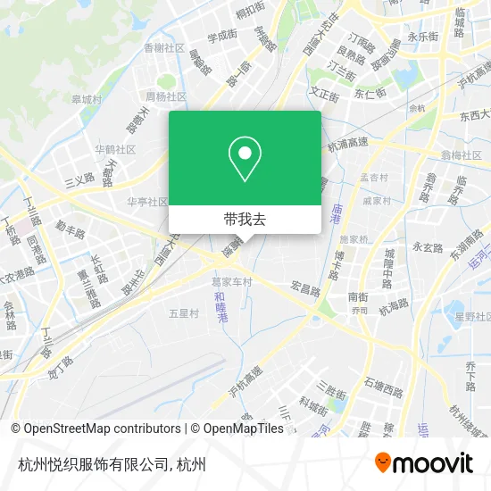 杭州悦织服饰有限公司地图