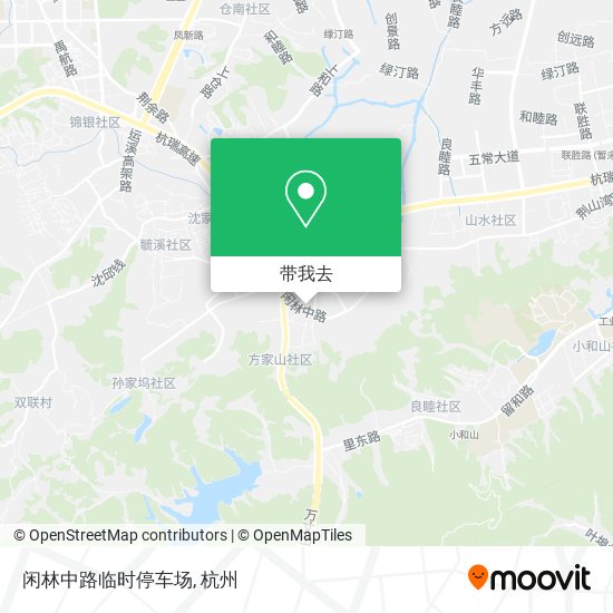 闲林中路临时停车场地图
