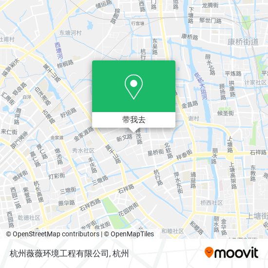 杭州薇薇环境工程有限公司地图