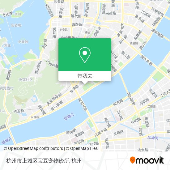 杭州市上城区宝豆宠物诊所地图