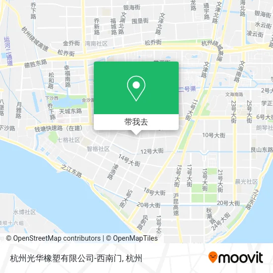 杭州光华橡塑有限公司-西南门地图
