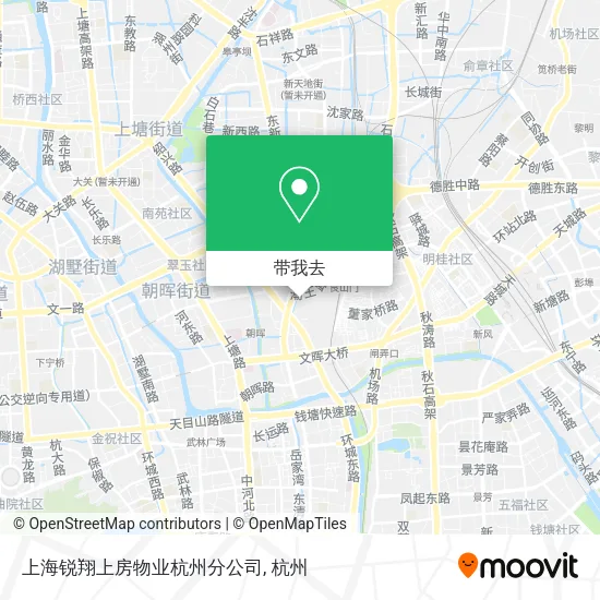 上海锐翔上房物业杭州分公司地图