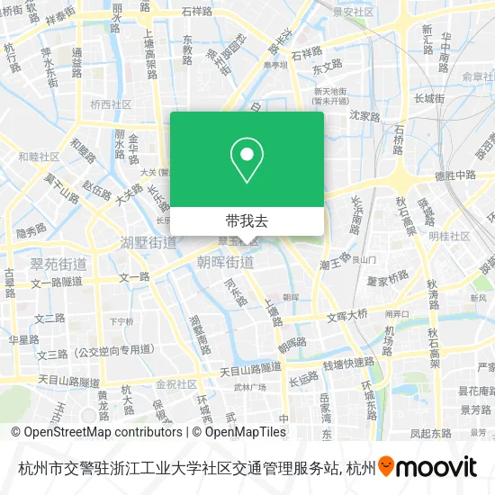 杭州市交警驻浙江工业大学社区交通管理服务站地图