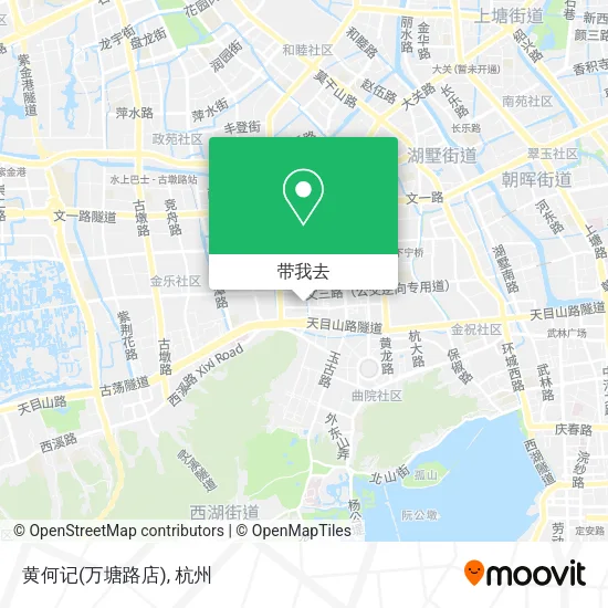 黄何记(万塘路店)地图