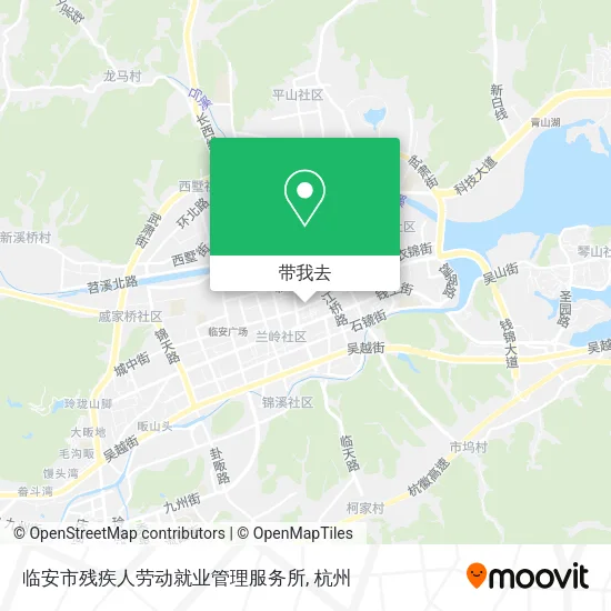 临安市残疾人劳动就业管理服务所地图
