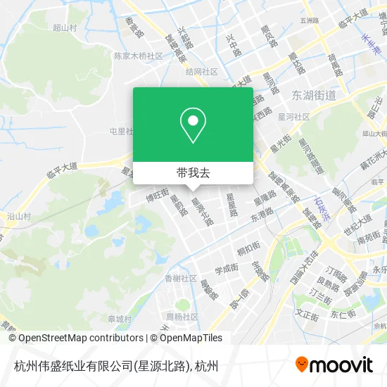 杭州伟盛纸业有限公司(星源北路)地图