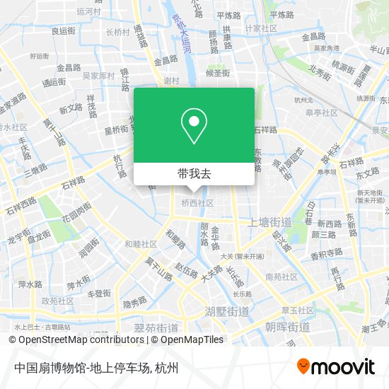 中国扇博物馆-地上停车场地图